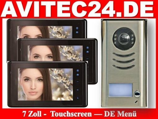 Video-Tuersprechanlage-Touchscreen-CCD